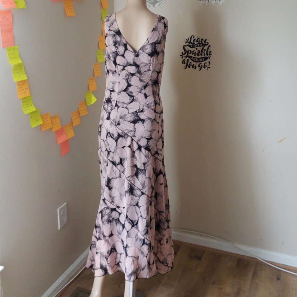 Black and pink dress